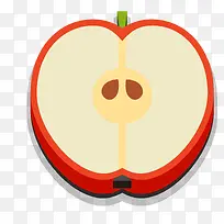 卡通苹果横切面-空若网 卡通苹果横切面-空若网