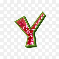紫红立体字母y-空若网 紫红立体字母y-空若网