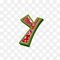 紫红立体字母y-空若网 紫红立体字母y-空若网