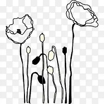 卡通手绘花束-空若网 卡通手绘花束-空若网