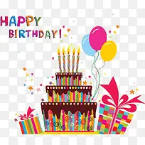 卡通生日蛋糕庆祝宴-空若网 卡通生日蛋糕庆祝宴-空若网