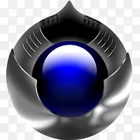 手绘金属质感蓝色宝石创意设计-空若网 手绘金属质感蓝色宝石创意设计-空若网