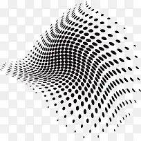 黑色抽象波点-空若网 黑色抽象波点-空若网