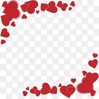 矢量爱心画框素材-空若网 矢量爱心画框素材-空若网