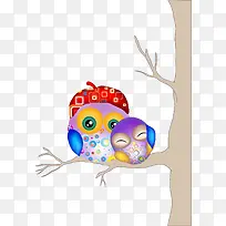 可爱圆球猫头鹰矢量图-空若网 可爱圆球猫头鹰矢量图-空若网