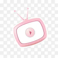 电视粉红色立体装饰免费素材-空若网 电视粉红色立体装饰免费素材-空若网