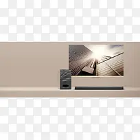 米色背景墙电视音响-空若网 米色背景墙电视音响-空若网