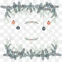 小清新圣诞球海报-空若网 小清新圣诞球海报-空若网