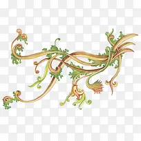 手绘植物藤条-空若网 手绘植物藤条-空若网