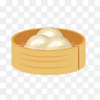 手绘蒸笼饺子美食-空若网 手绘蒸笼饺子美食-空若网