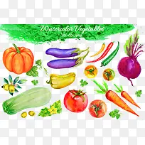 手绘蔬菜底纹-空若网 手绘蔬菜底纹-空若网