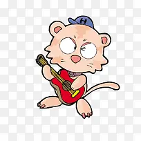 弹吉他的动物-空若网 弹吉他的动物-空若网