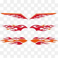 矢量抽象翅膀-空若网 矢量抽象翅膀-空若网