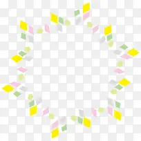 彩色多边形花环-空若网 彩色多边形花环-空若网