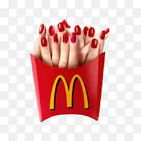 创意麦当劳薯条手指-空若网 创意麦当劳薯条手指-空若网