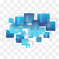 时尚蓝色方形背景矢量图-空若网 时尚蓝色方形背景矢量图-空若网