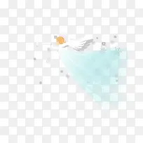 矢量蓝色天使-空若网 矢量蓝色天使-空若网