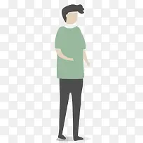 矢量卡通城市人物潮流男士素材-空若网 矢量卡通城市人物潮流男士素材-空若网