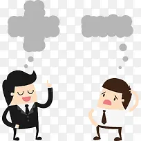 矢量手绘卡通小人对话-空若网 矢量手绘卡通小人对话-空若网