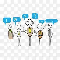 创意对话框小人-空若网 创意对话框小人-空若网