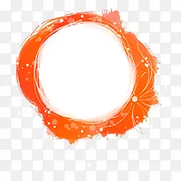 红色墨迹边框-空若网 红色墨迹边框-空若网