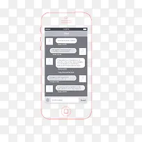 社交对话线框模板-空若网 社交对话线框模板-空若网