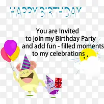 生日宴会邀请卡-空若网 生日宴会邀请卡-空若网