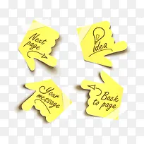 便签 黄色便签 手指 指示 粘-空若网 便签 黄色便签 手指 指示 粘-空若网