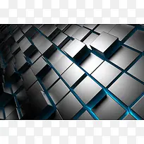 银灰色立体方块背景-空若网 银灰色立体方块背景-空若网