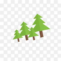 卡通扁平小树-空若网 卡通扁平小树-空若网