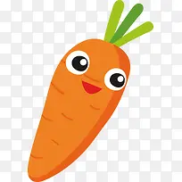 卡通胡萝卜插画设计-空若网 卡通胡萝卜插画设计-空若网