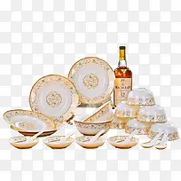 瓶子和餐具-空若网 瓶子和餐具-空若网