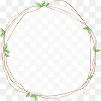 绿芽线条边框-空若网 绿芽线条边框-空若网