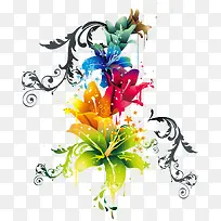 时尚彩色花卉-空若网 时尚彩色花卉-空若网