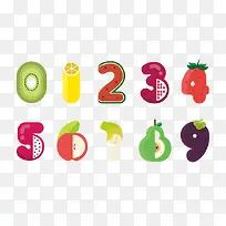 卡通水果数字-空若网 卡通水果数字-空若网