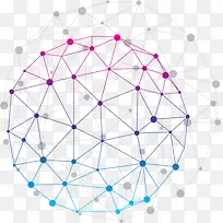 数据连接点科技线框-空若网 数据连接点科技线框-空若网