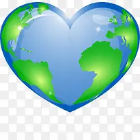 爱心地球设计元素-空若网 爱心地球设计元素-空若网