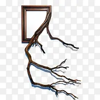 树枝相框-空若网 树枝相框-空若网