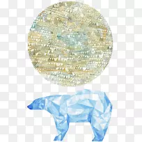 北极熊绘画艺术插图水彩画北极熊-空若网 北极熊绘画艺术插图水彩画北极熊-空若网