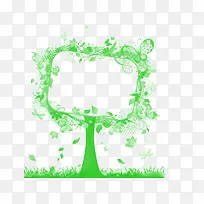 绿色树边框-空若网 绿色树边框-空若网