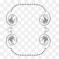 矢量银灰色圆点边框矩形竖边框-空若网 矢量银灰色圆点边框矩形竖边框-空若网