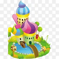 春天彩色漫画城堡-空若网 春天彩色漫画城堡-空若网