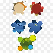 圆形网页模板矢量素材-空若网 圆形网页模板矢量素材-空若网