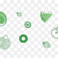 小清新水果背景装饰-空若网 小清新水果背景装饰-空若网