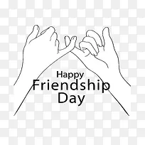 勾手指朋友日海报-空若网 勾手指朋友日海报-空若网