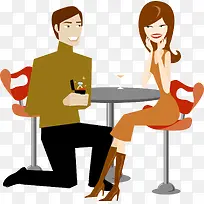 拿求婚戒指向美女示爱的帅哥-空若网 拿求婚戒指向美女示爱的帅哥-空若网