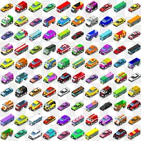 各种彩色车辆-空若网 各种彩色车辆-空若网