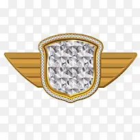 翅膀钻石盾牌车标-空若网 翅膀钻石盾牌车标-空若网