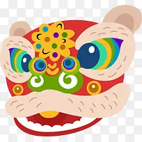 春节多彩舞狮狮子头-空若网 春节多彩舞狮狮子头-空若网