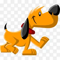 橙色卡通小狗-空若网 橙色卡通小狗-空若网